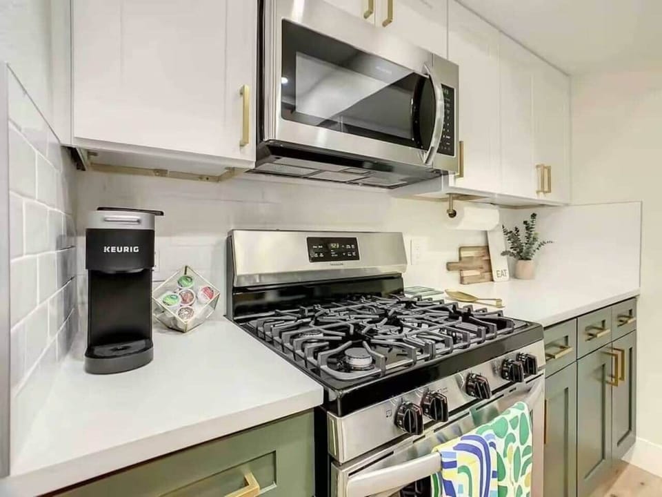 Fully stocked kitchen with essentials. 
