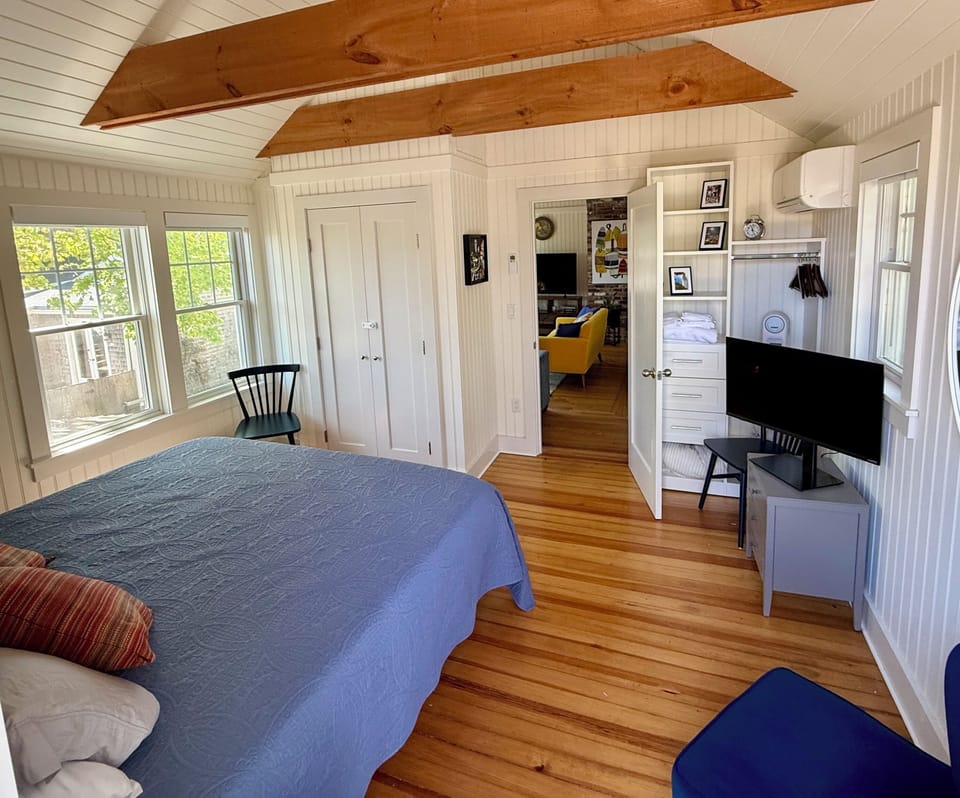 Primary bedroom with king size bed