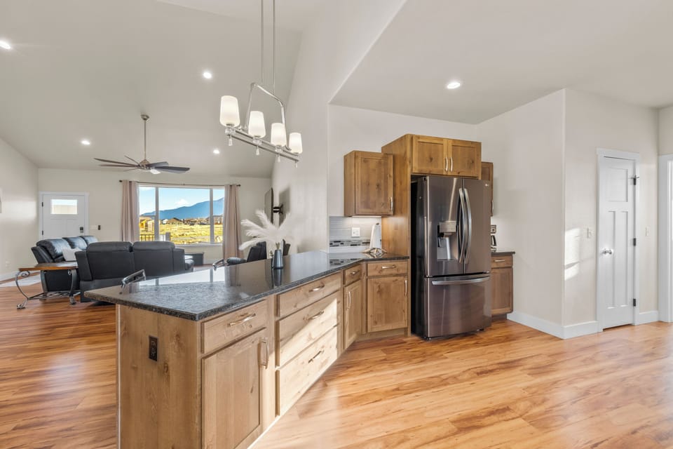 open spacious kitchen