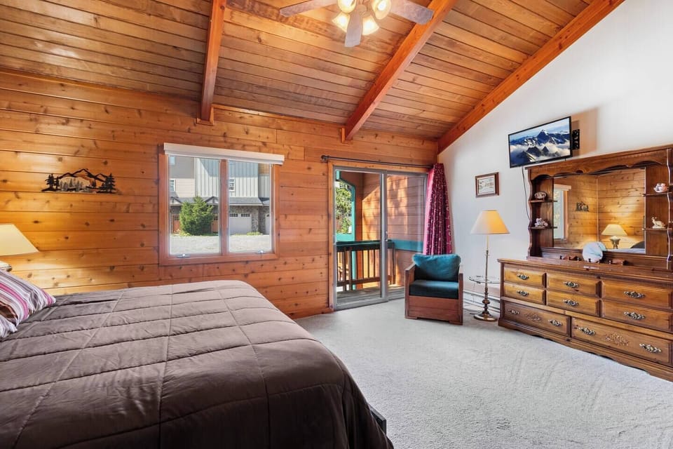 Primary Bedroom with King bed and Balcony