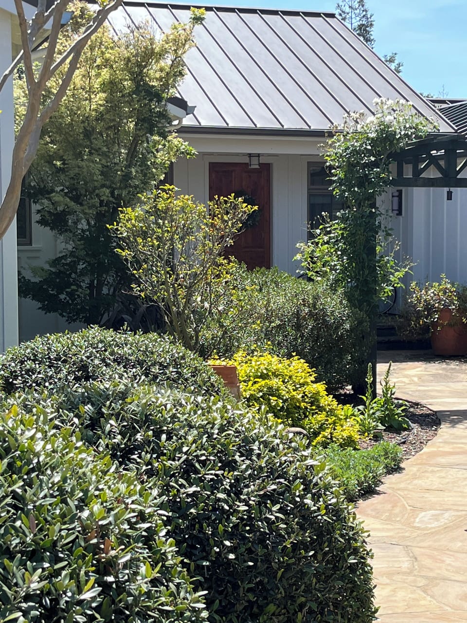 Front entrance to main house
