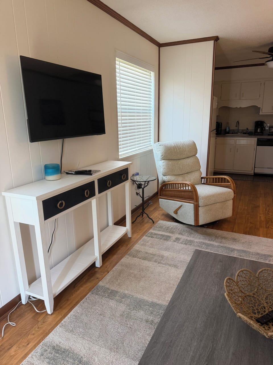 Pull out sofa, reclining chair.