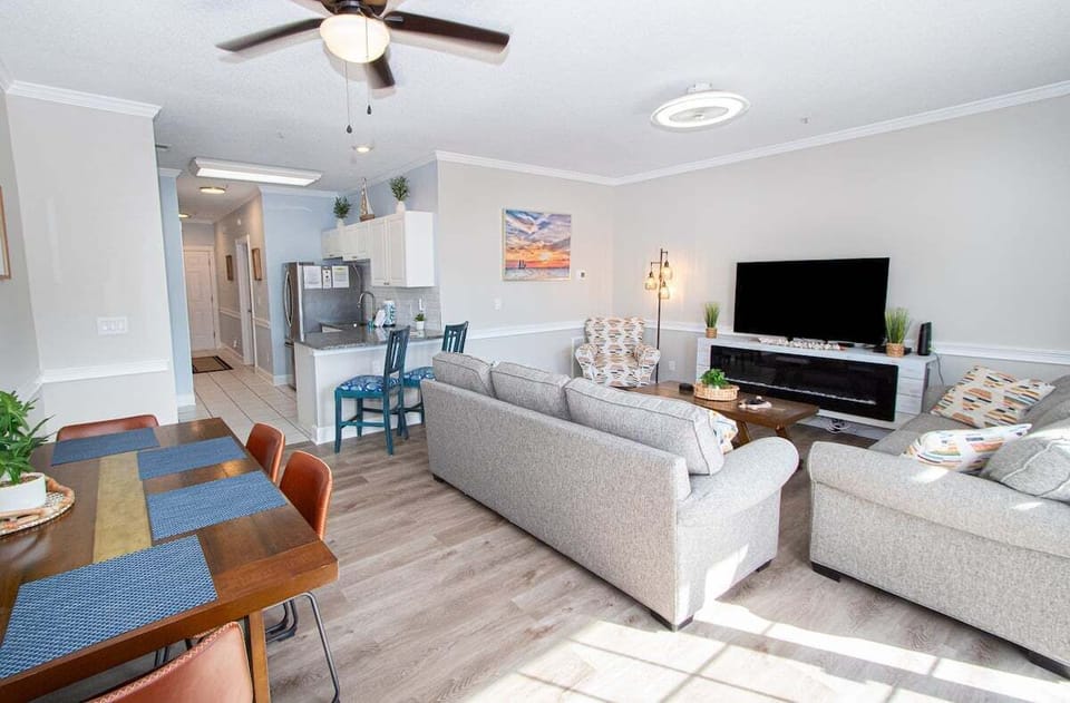 Living, Dinning, Kitchen.