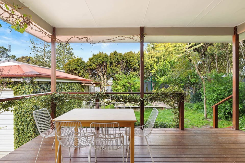 Covered rear patio