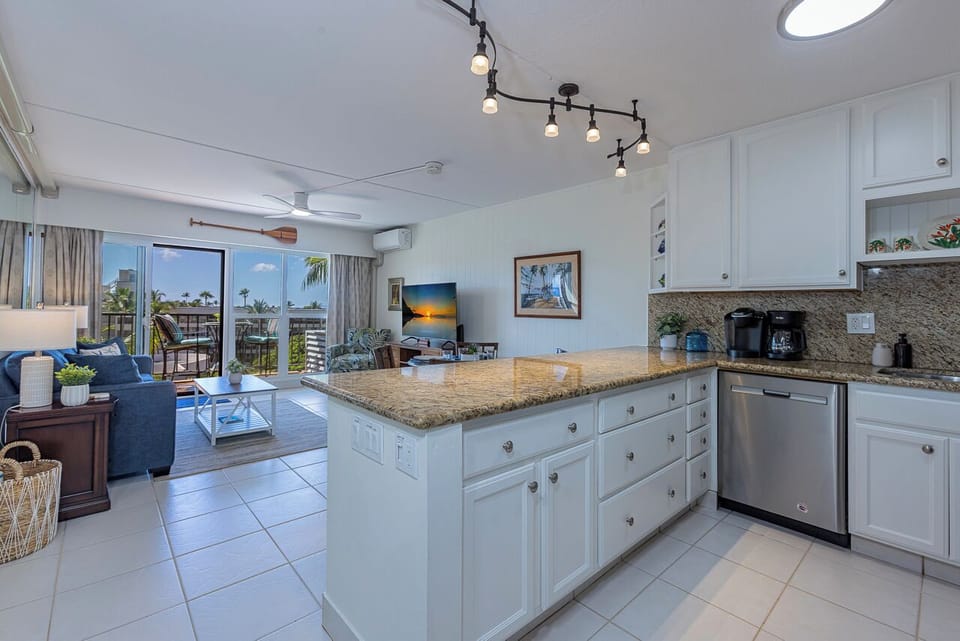 Open Kitchen Allows Interaction While Prepping Meals