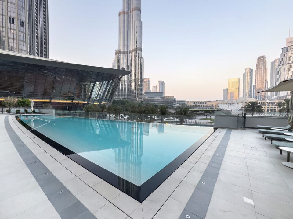 Swimming Pool with Stunning Burj Khalifa Views