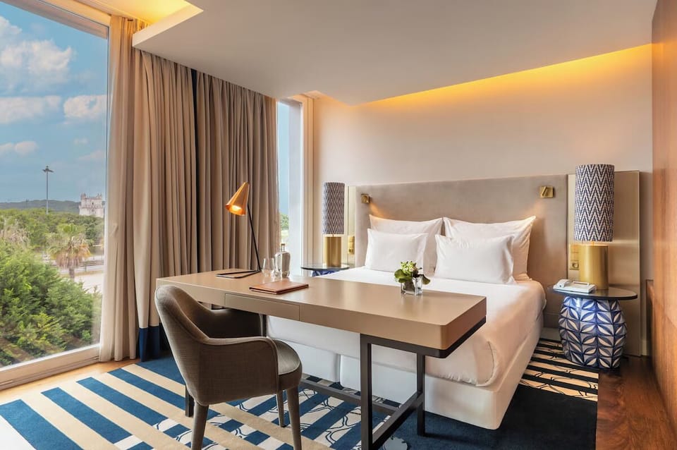 Wake up to sweeping views and luxe bedding in peace.