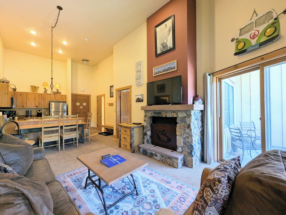 Unwind with the gas fireplace