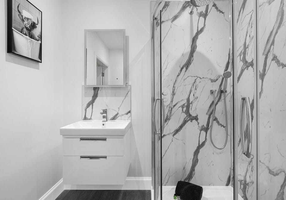 Shower Room with LED mirror