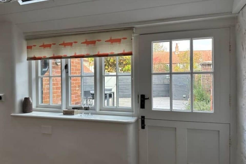 Goosebec on the Green : View from the Kitchen onto The Garden