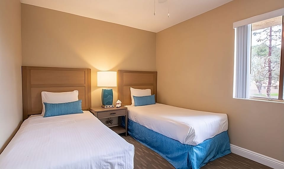 Settle into twin beds for comfortable, quiet nights of sleep.