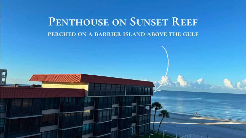 Beach views north, south & sunset west