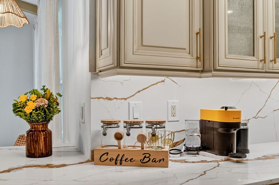 Nespresso coffee station 