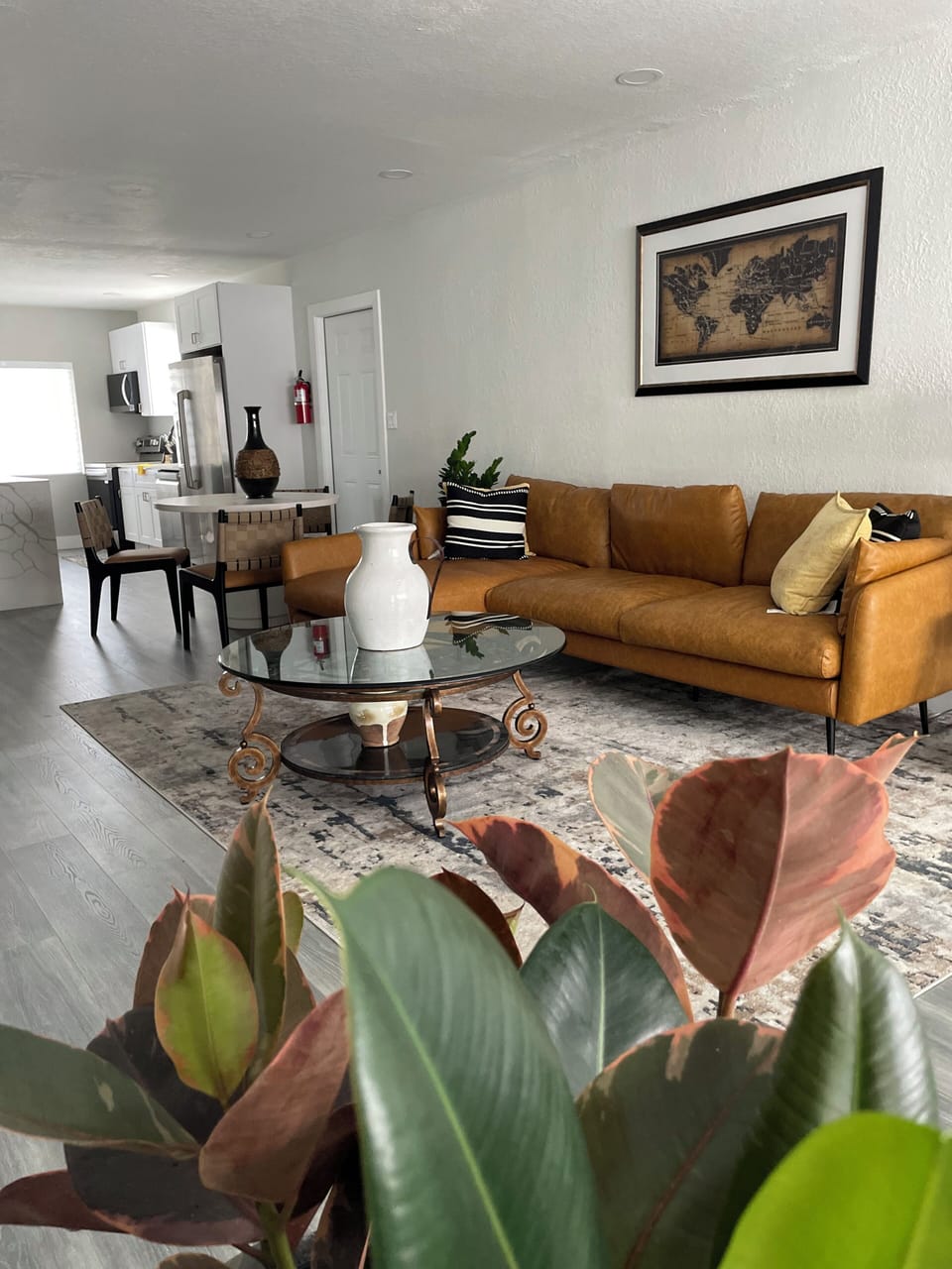 2 Live Plants, Coffee table, Unique Vases, Whats not to love?!