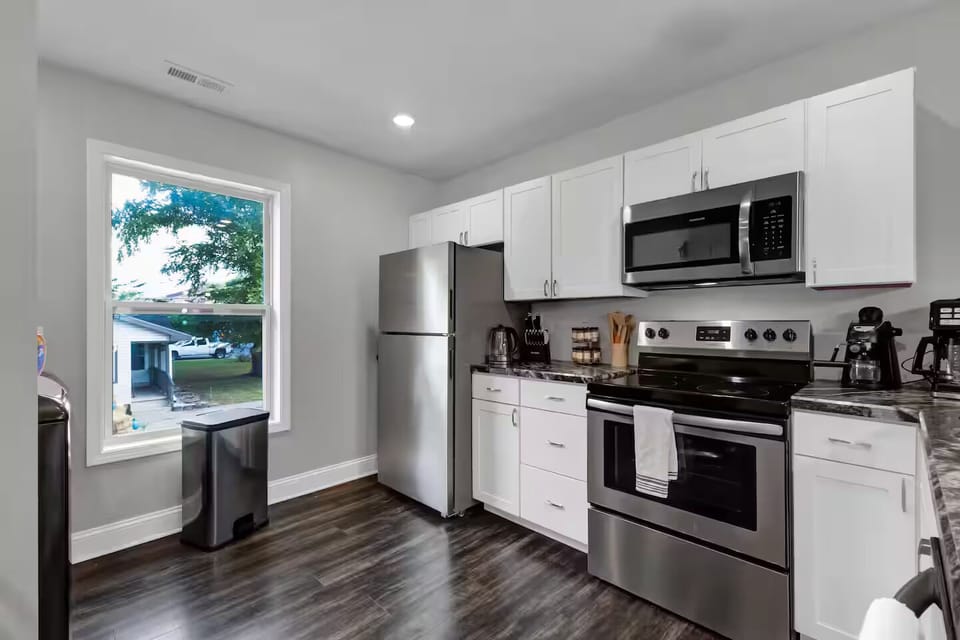 Bright, open kitchen with modern finishes