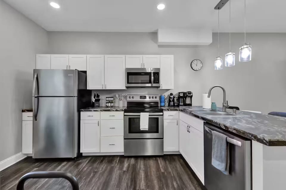 Thoughtfully stocked kitchen for daily meals