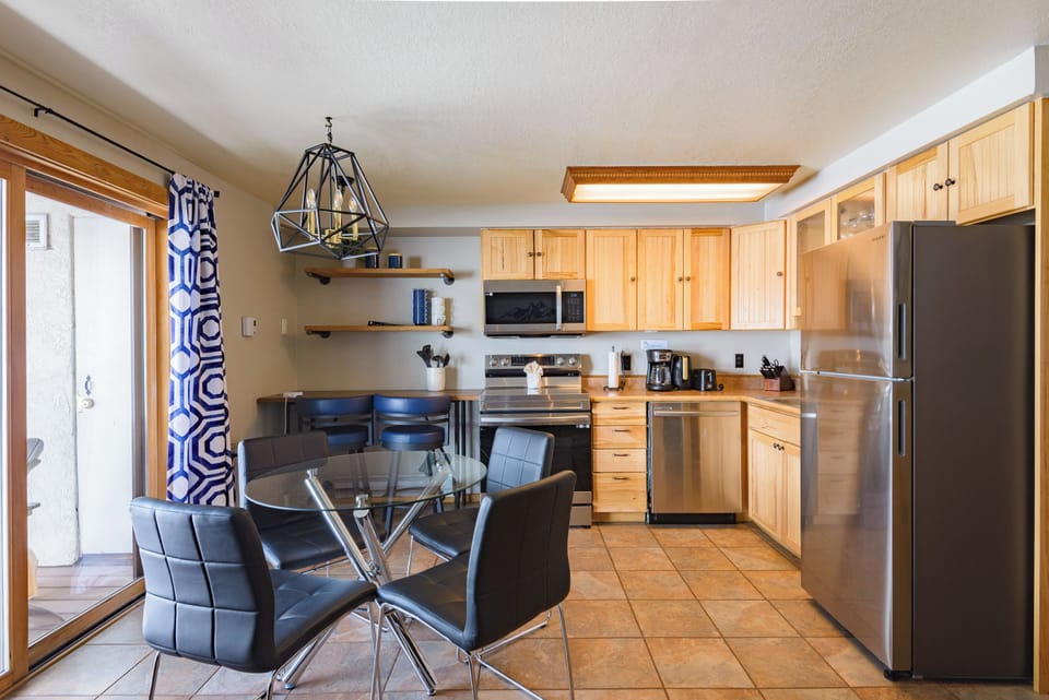 Dining room and kitchen