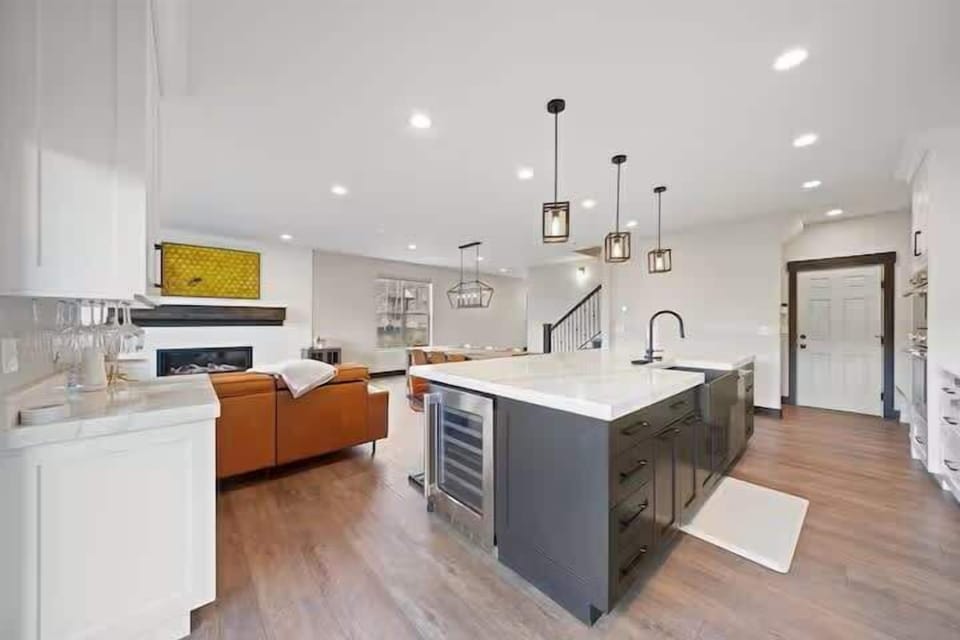 Kitchen overlooking main floor