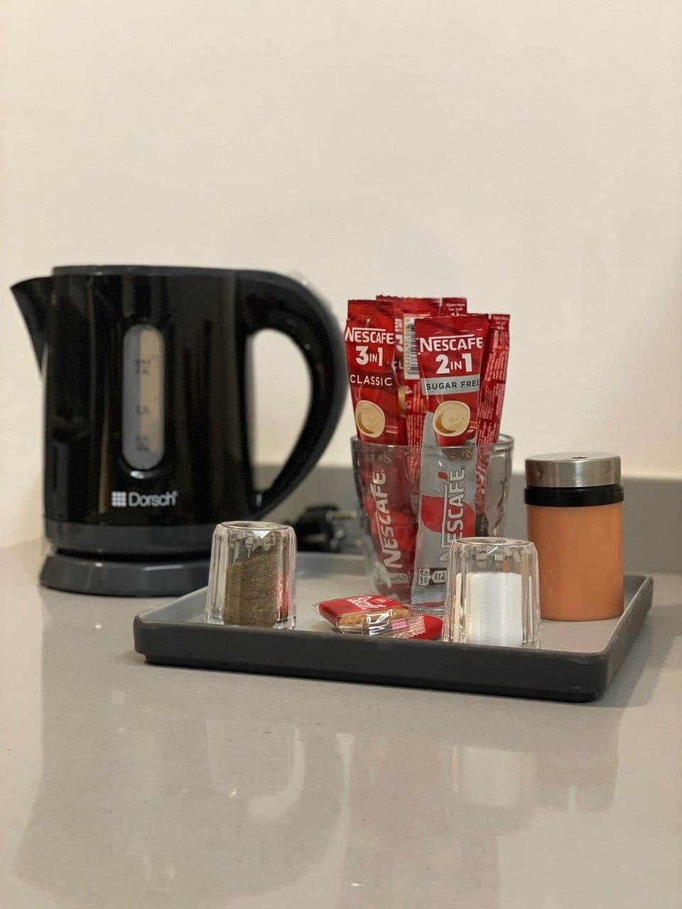 Kettle With Coffee Setup