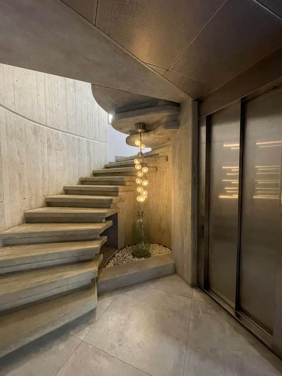 Architectural Staircase & Elevator