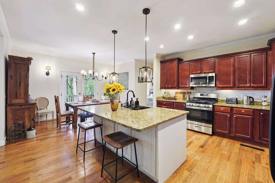 A well stocked kitchen for your use!