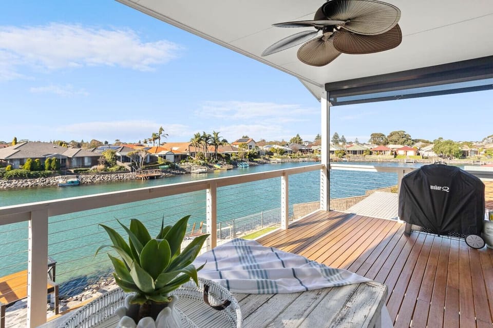 Fire up the BBQ and let the evening unfold with views stretching across the calm water.