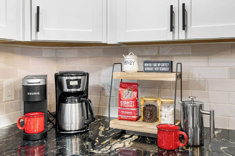 Coffee station.