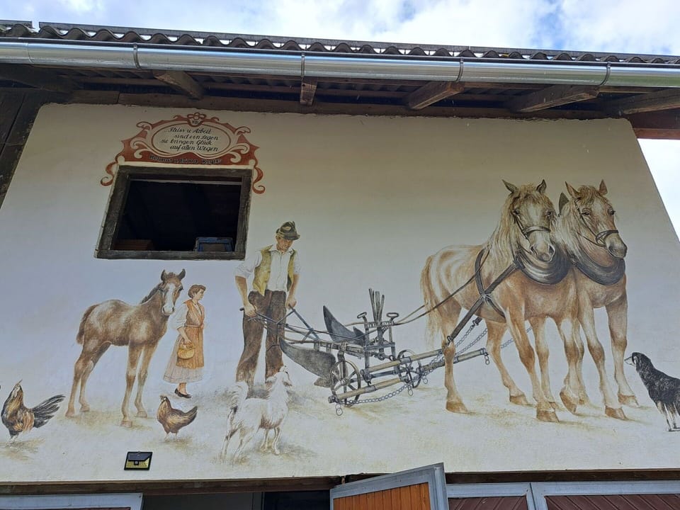 Mural, Pack Animal, Paint, Horse, Livestock