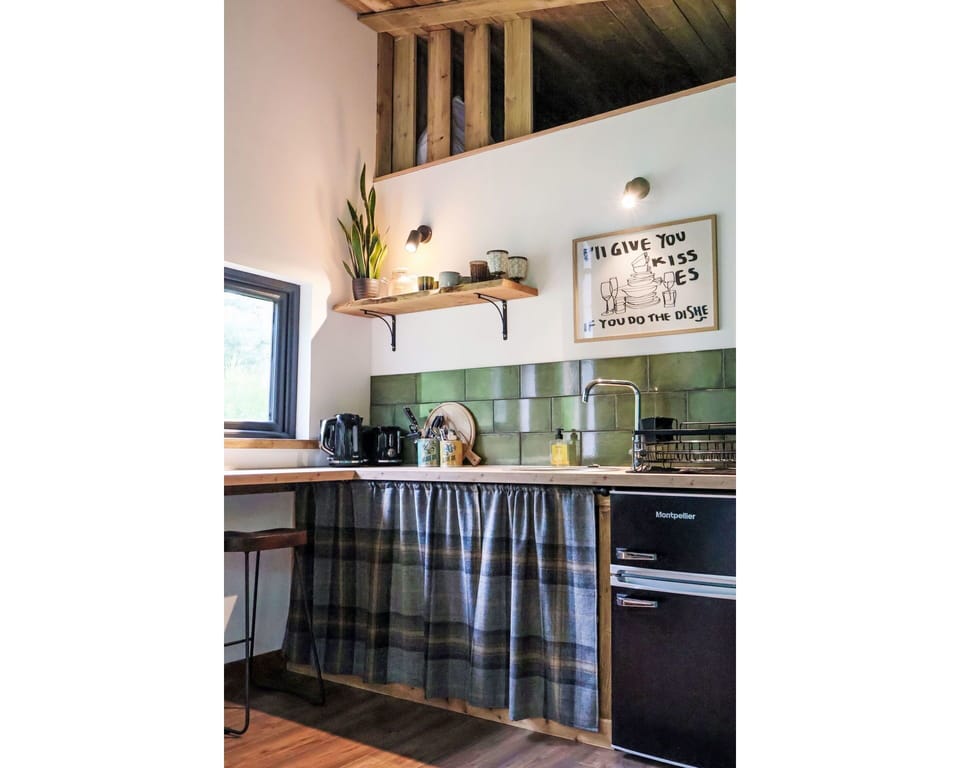 Kitchen, Kitchen Appliance, Interior Design, Wood, Countertop, Furniture, Lighting, Flooring, Light Fixture, Home Appliance