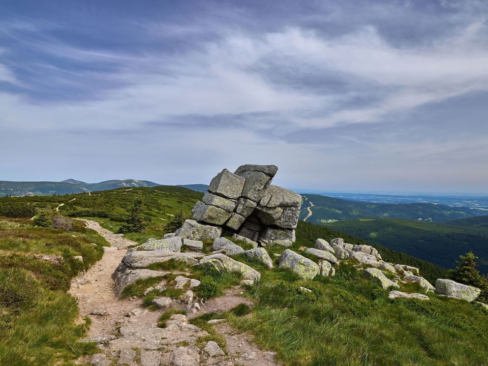 Rock, Green, Grass, Vegetation, Landscape, Grassland, Highland, Wilderness, Terrain, Hill