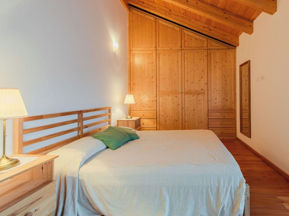 Interior Design, Wood, Flooring, Ceiling, Floor, Bed, Furniture, Room, Bedroom, Drawer