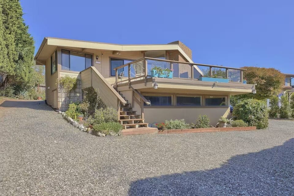 House and driveways.