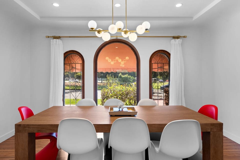 Views of the park as you dine