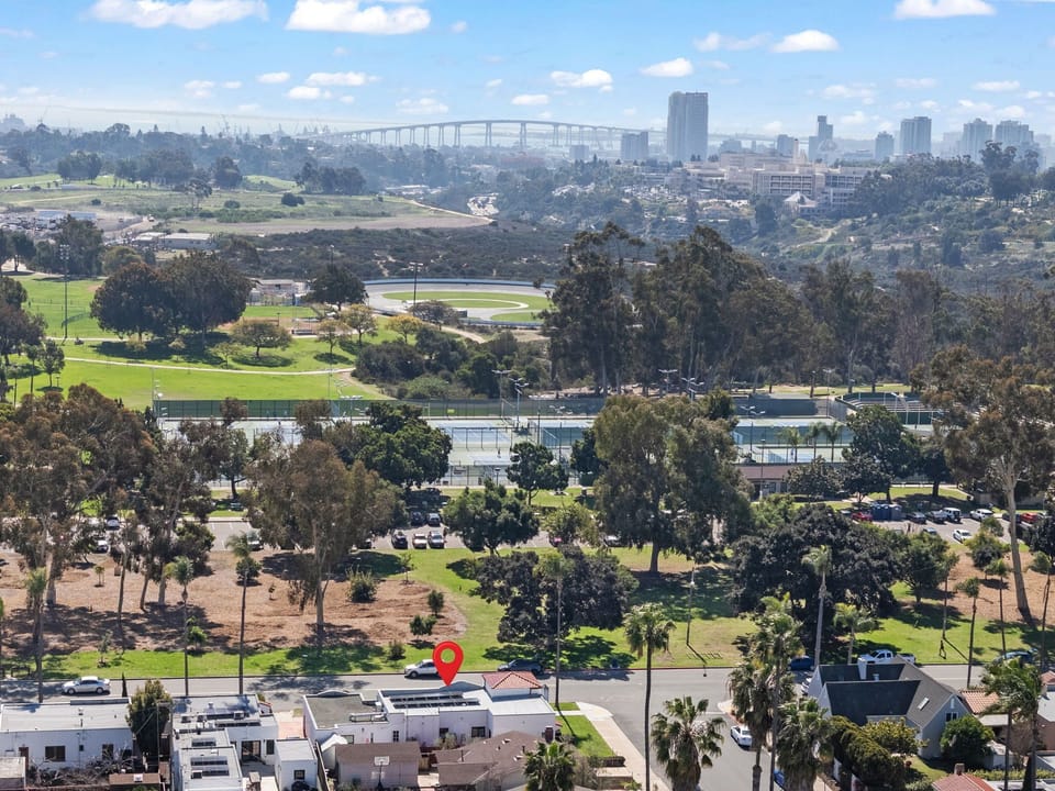 The home is very close to downtown!