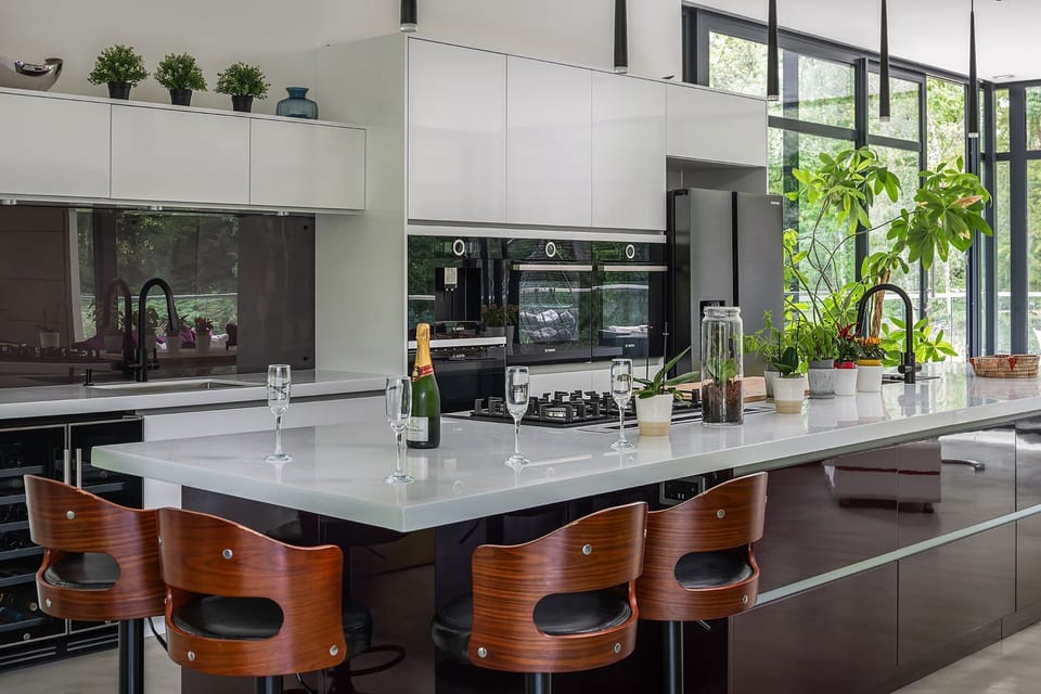 The kitchen at The Bridge House, Hampshire