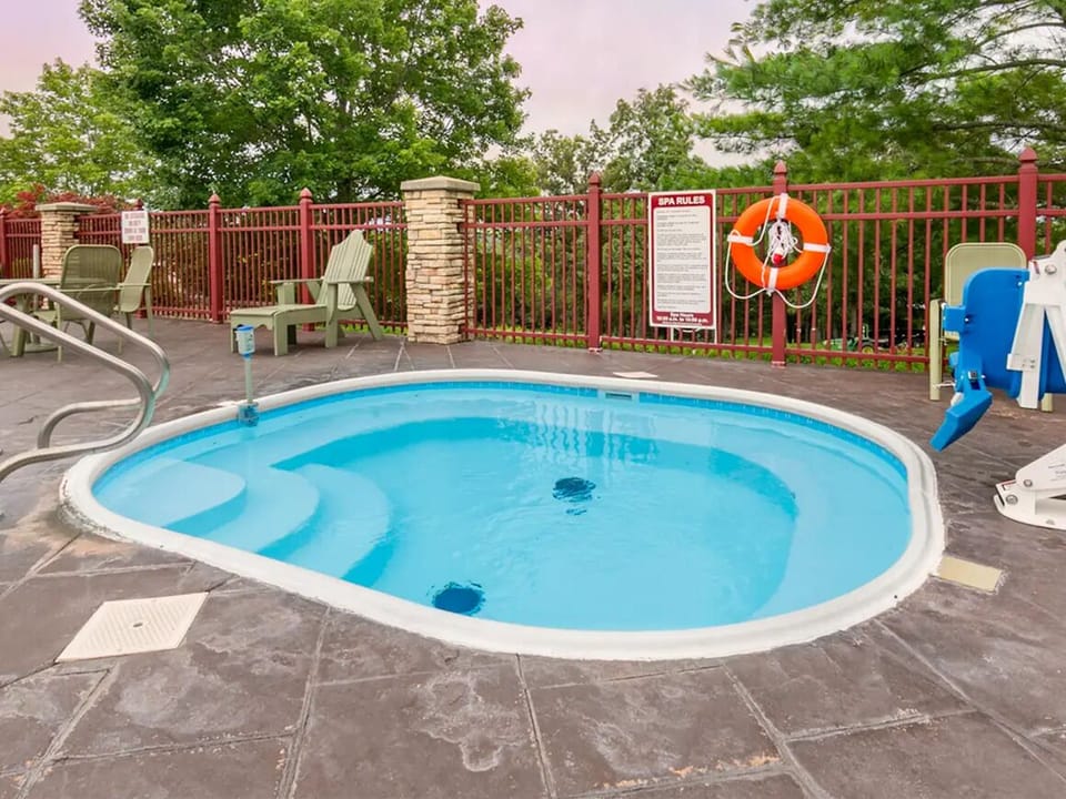 Soak up sunshine with refreshing laps and roomy deck seating.