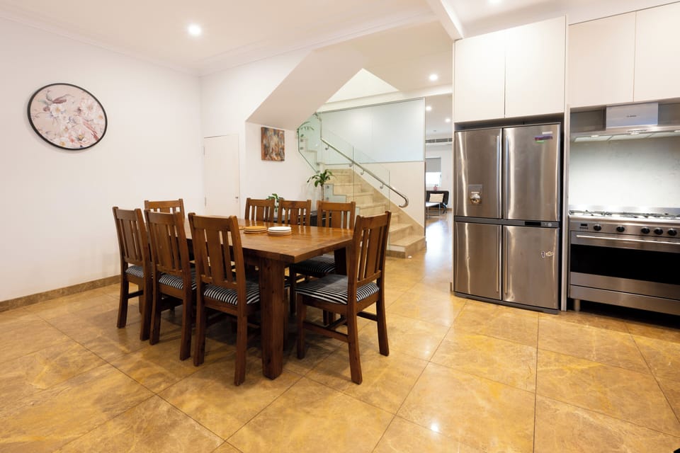 Dining area and kitchen