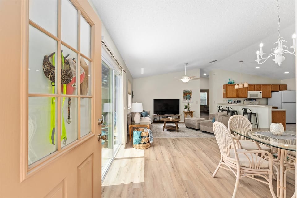 Front Entrance into the Dining and Living Room Space
