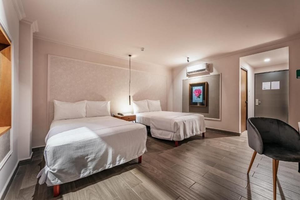 Bedroom. Interior and views may vary by availability.