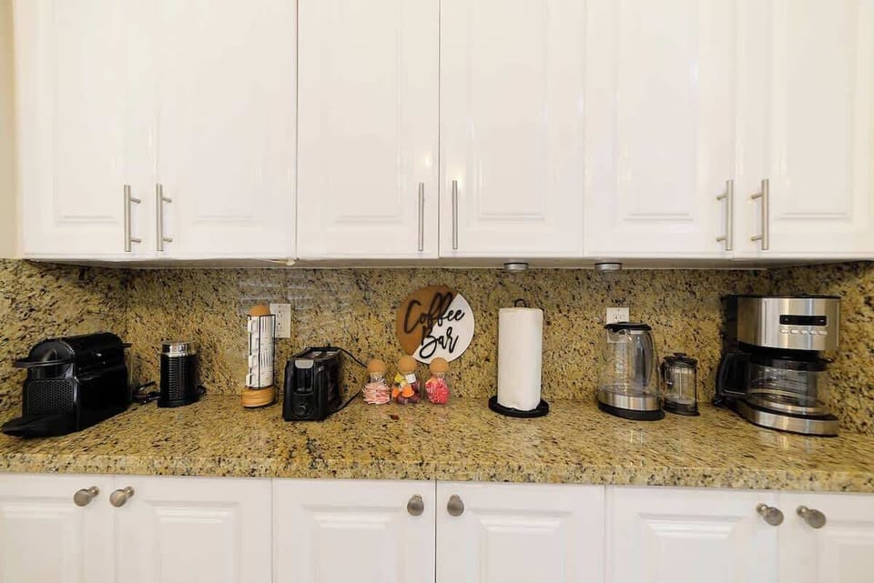 Unit 4 coffee bar. This unit has 3 bedrooms and 2 bathrooms. 