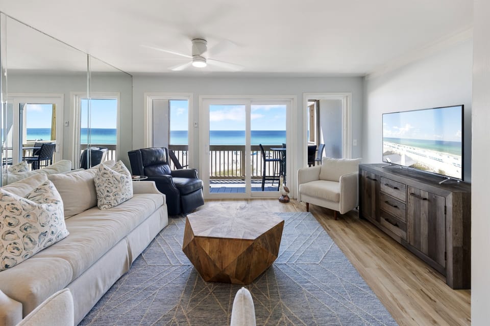 Gulf-Front Living Room