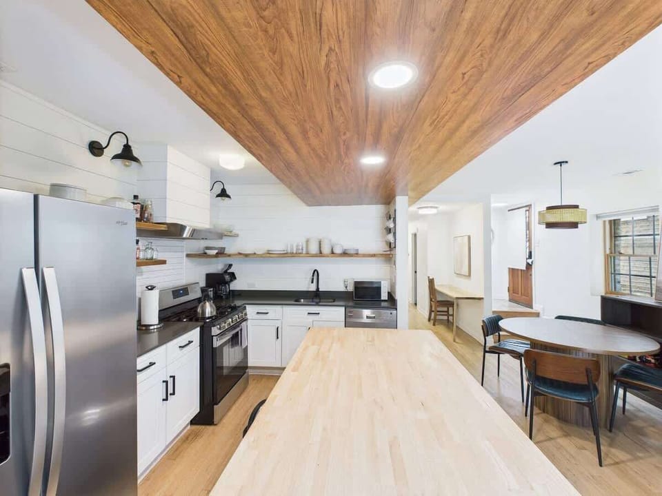 Kitchen: Modern design blends functional elegance with stainless steel appliances and ample space!