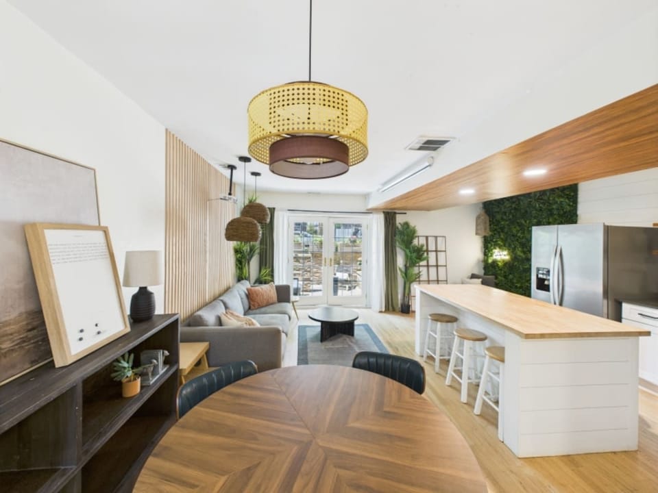 Living Room: Bright and airy space with modern decor, perfect for relaxation and gatherings!