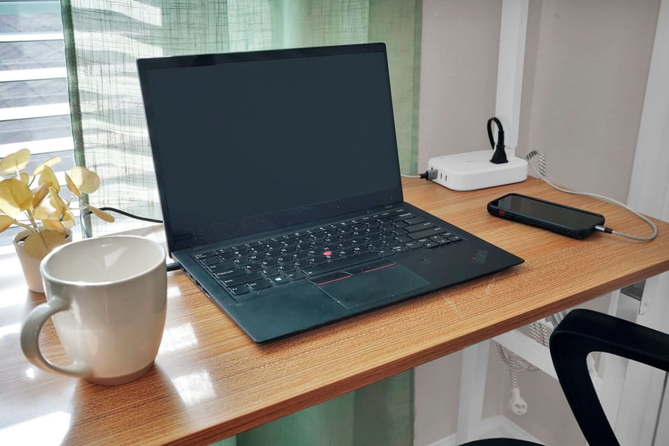 Dedicated workspace with a comfortable chair for working remotely
