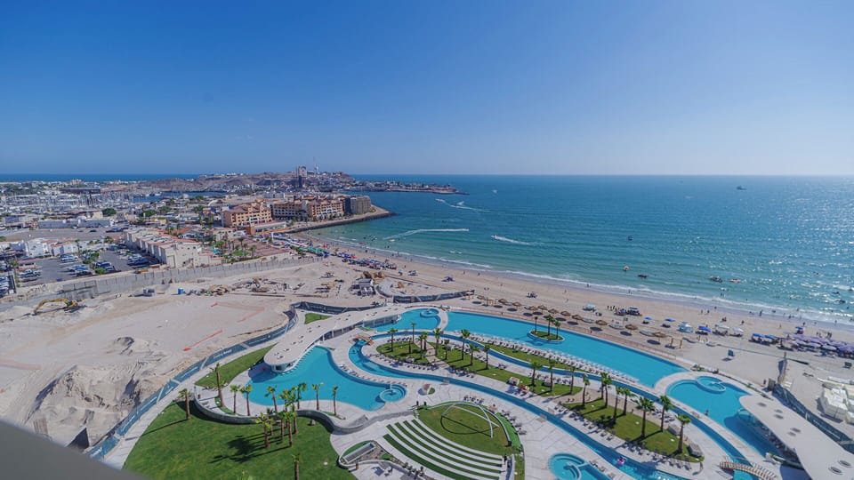 views include the Resort grounds, the Old Port, and the beach