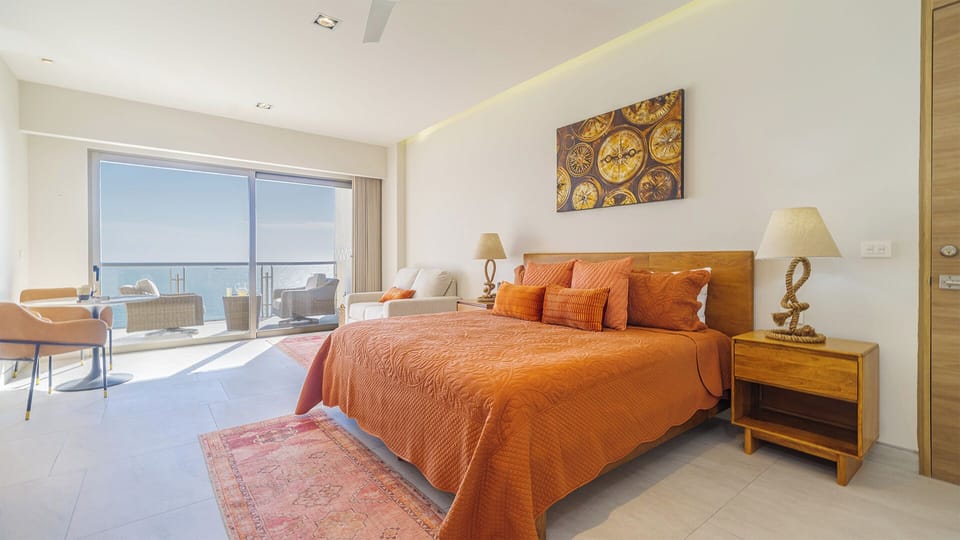 Colorful design in the hotel room style layout