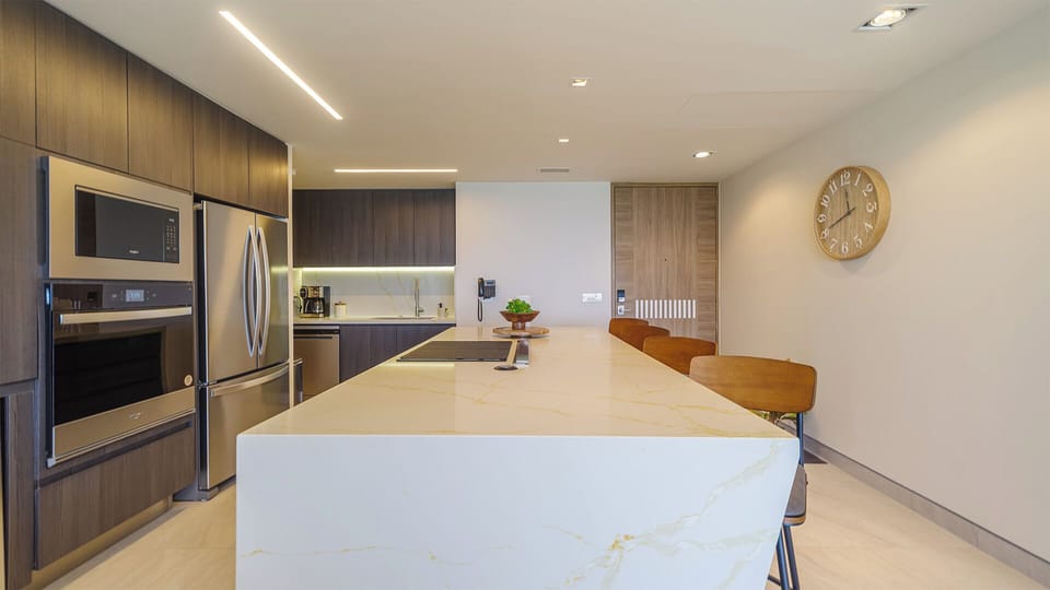 large kitchen island