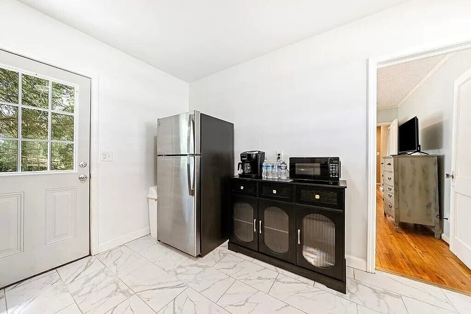 Kitchen - Refrigerator, Coffeemakers, & Microwave