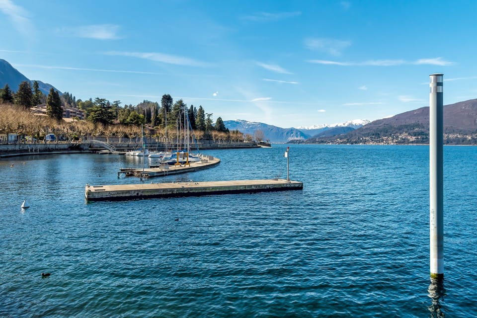 The small harbour on Lake Maggiore