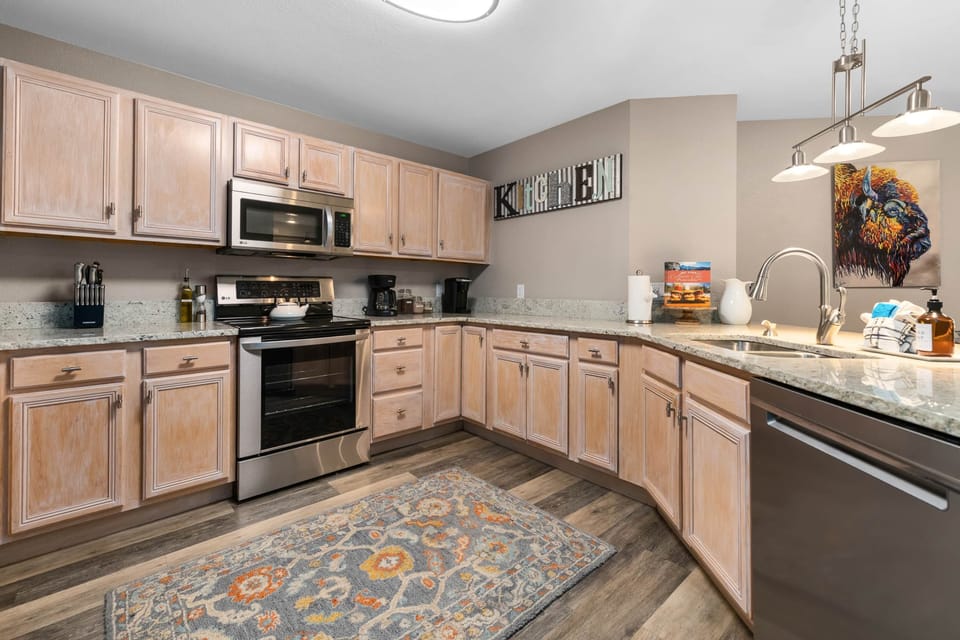 Large open kitchen